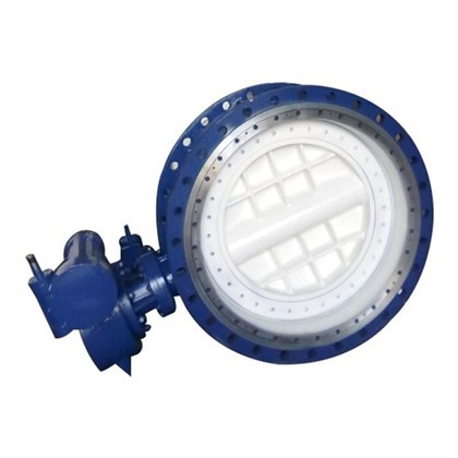 Van bướm PTFE bù đắp ba lần Lotoke mới
